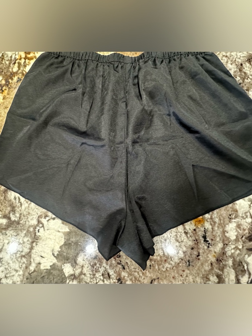 SHEIN Black Women's High-Waist Elastic Waist Shorts